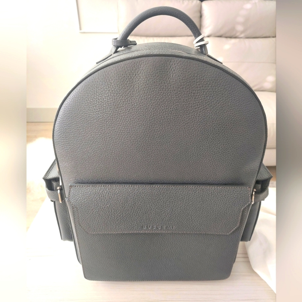 NWT Buscemi Calf Leather Backpack in Grey